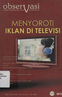 MENYOROTI IKLAN DI TELEVISI