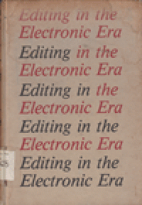 EDITING IN THE ELECTRONIC ERA