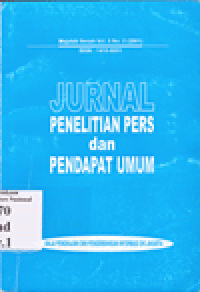 JURNAL PENELITIAN PERS & PENDAPAT UMUM Vol.5 No.2 2001