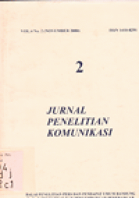 JURNAL PENELITIAN KOMUNIKASI VOL.4 NO.2 (NOVEMBER 2000)