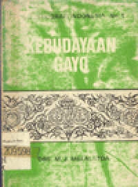 KEBUDAYAAN GAYO