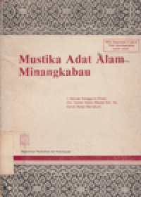 MUSTIKA ADAT ALAM MINANGKABAU