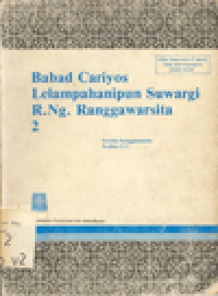 BABAD CARIYOS LELAMPAHAIPUN SUWARGI R.Ng RANGGAWARSITA