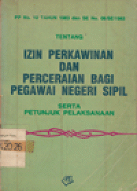 TENTANG IZIN PERKAWINAN DAN PERCERAIAN BAGI PNS