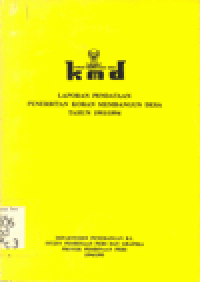 LAPORAN PENDATAAN PENERBITAN KORAN MEMBANGUN DESA TAHUN 1993/1994