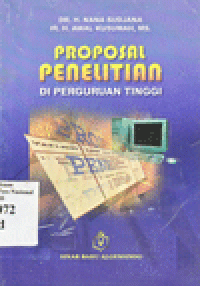 PROPOSAL PENELITIAN DI PERGURUAN TINGGI