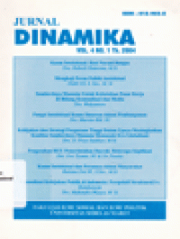 JURNAL DINAMIKA VOL.4 NO.1 TAHUN 2004