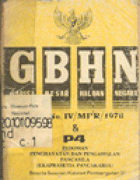 GBHN NO. IV/MPR/1978