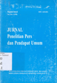 JURNAL PENELITIAN PERS & PENDAPAT UMUM VOL.2 NO.1 1998