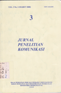JURNAL PENELITIAN KOMUNIKASI VOL.3 NO.3 (MARET 2000)