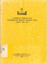 LAPORAN PENDATAAN PENERBITAN KORAN MASUK DESA TAHUN 1986/1987