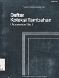 DAFTAR KOLEKSI TAMBAHAN Volume 14 Nomor 3 Desember 1994