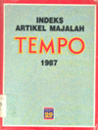 INDEKS ARTIKEL MAJALAH TEMPO 1987