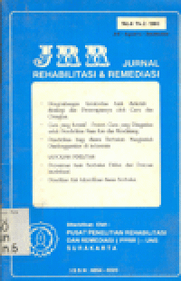 JURNAL REHABILITASI & REMEDIASI (No.6 Th.2 - 1983)