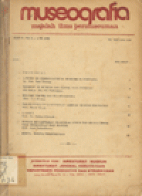 MUSEOGRAFIA : Majalah Ilmu Permuseuman Jilid X : No. 3-4 TH. 1980
