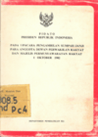 PIDATO PRESIDEN RI PADA UPACARA PENGAMBILAN SUMPAH/JANJI PARA ANGGOTA DPR DAN MPR 1 OKTOBER 1982